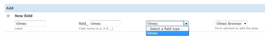 Add field form for Drupal entity